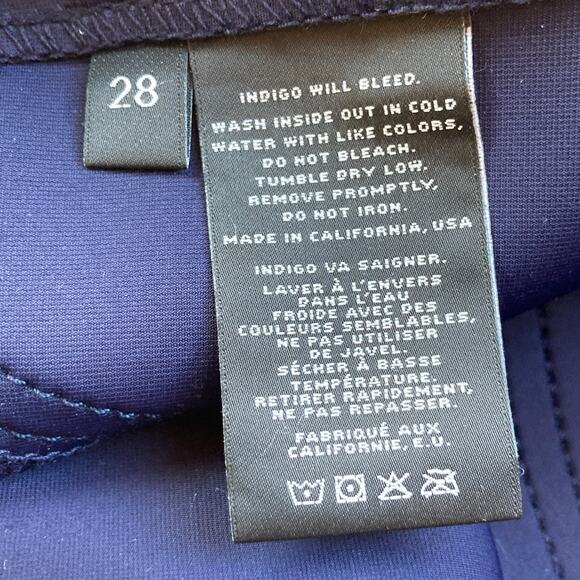 J Brand Skinny Scuba Jean Leggings Size 28 Navy Blue - Picture 7 of 7